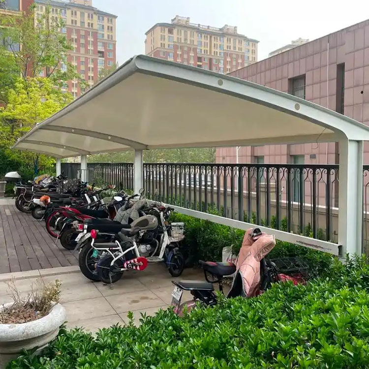 梧州膜结构电动车棚